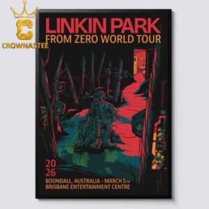 Linkin Park Brisbane Entertainment Center 2026 Boondall Australia March 5th Home Decor Poster Canvas