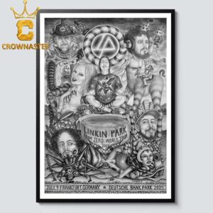 Linkin Park Frankfurt 2025 Deutsche Bank Park On July 9th Home Decor Poster Canvas