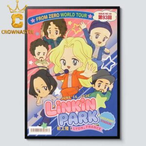 Linkin Park Groupama Stadium 2026 Lyon France June 16th Home Decor Poster Canvas