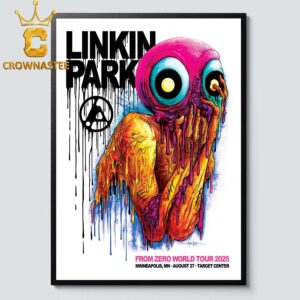 Linkin Park Minneapolis 2025 Target Center MN On August 27th From Zero Tour Home Decor Poster Canvas