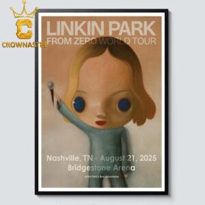 Linkin Park Nashville 2025 Bridgestone Arena TN On August 21st From Zero Tour Home Decor Poster Canvas