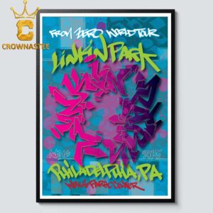 Linkin Park Philadelphia 2025 Wells Fargo Center PA On August 16th From Zero Tour Home Decor Poster Canvas