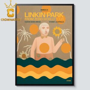 Linkin Park Sydney Australia 2026 Qudos Bank Arena March 14th Home Decor Poster Canvas