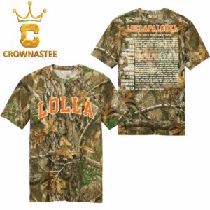 Lollapalooza 2026 Real Tree Camo Lineup All Over Print T-Shirt