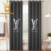 Louis Vuitton Big Logo Luxury Monogram Brown Home Decor Window Curtain
