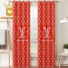 Louis Vuitton Big Logo Luxury Monogram Pattern Home Decor Window Curtain Louis Vuitton Big Logo Luxury Monogram Pattern Home Decor Window Curtain