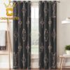 Louis Vuitton Disney Monogram Pattern Home Decor Window Curtain