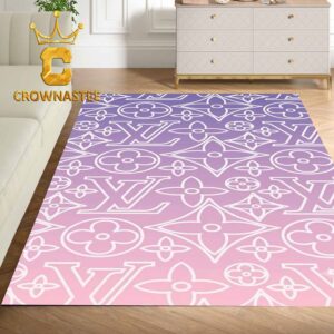 Louis Vuitton Big Pattern Monogram Luxury Home Decor Area Rug Carpet Doormat