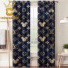 Louis Vuitton Luxury Grey Monogram Pattern Home Decor Window Curtain Louis Vuitton Luxury Grey Monogram Pattern Home Decor Window Curtain