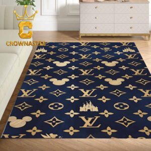 Louis Vuitton Disney Pattern Monogram Luxury Home Decor Area Rug Carpet Doormat