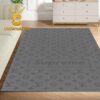 Louis Vuitton Hello Kittty Black Pink Pattern Monogram Luxury Home Decor Area Rug Carpet Doormat