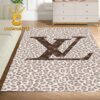Louis Vuitton Leopard Pattern Monogram Grey Luxury Home Decor Area Rug Carpet Doormat