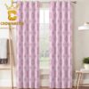 Louis Vuitton Hello Kitty Luxury Monogram White Pattern Home Decor Window Curtain