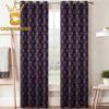 Louis Vuitton Monogram Black Pink Pattern Luxury Home Decor Window Curtain
