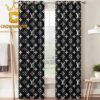 Louis Vuitton Monogram Black Pink Pattern Luxury Home Decor Window Curtain Louis Vuitton Monogram Black Pink Pattern Luxury Home Decor Window Curtain