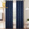 Louis Vuitton Monogram Black White Pattern Signature Luxury Home Decor Window Curtain