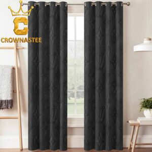 Louis Vuitton Monogram Grey Pattern Luxury Home Decor Window Curtain