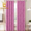 Louis Vuitton Monogram Pattern White Home Decor Window Curtain