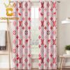 Louis Vuitton Monogram White Pattern Luxury Home Decor Window Curtain