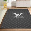 Louis Vuitton Pattern Monogram Grey Luxury Home Decor Area Rug Carpet Doormat