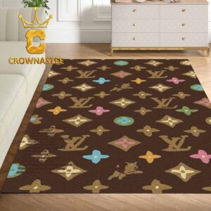 Louis Vuitton Pattern Monogram Luxury Home Decor Area Rug Carpet