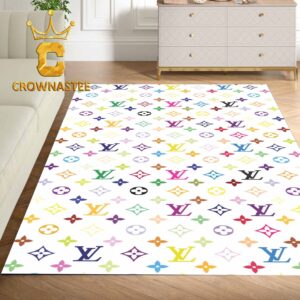 Louis Vuitton Pattern Monogram Luxury Home Decor Area Rug Carpet Doormat