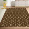 Louis Vuitton Pattern Monogram White Brown Luxury Home Decor Area Rug Carpet Doormat