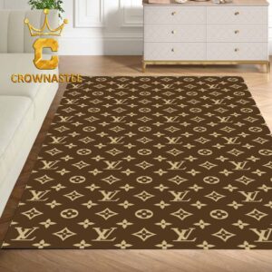 Louis Vuitton Pattern Monogram Signature Luxury Area Rug Carpet Doormat