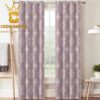 Louis Vuitton Pink Monogram Pattern Luxury Home Decor Window Curtain