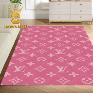 Louis Vuitton Pink Pattern Monogram Luxury Home Decor Area Rug Carpet Doormat