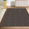 Louis Vuitton Text Pattern Luxury Home Decor Area Rug Carpet Doormat