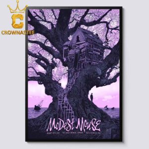 Modest Mouse Tree House Brewing Company 2026 Tour South Deerfield MA August 20th Home Decor Poster Canvas