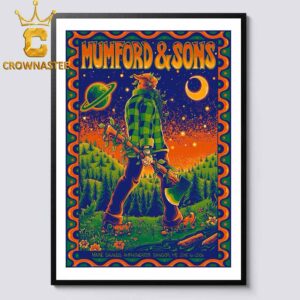 Mumford & Sons Maine Savings Amphitheater Tour 2026 Bangor Maine June 16th Home Decor Poster Canvas