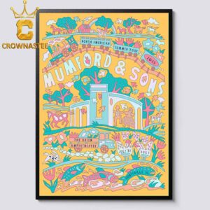 Mumford & Sons The Orion Amphitheater 2025 Tour Huntsville AL July 31st August 1st Home Decor Poster Canvas