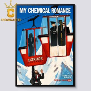 My Chemical Romance Coors Field 2026 Tour Denver CO August 27th Home Decor Poster Canvas
