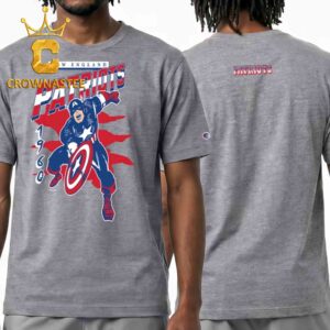 New England Patriots Captain America Disney x Champion NFL All-Star Two Sided T-Shirt
