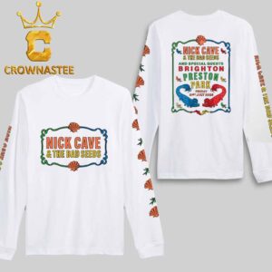 Nick Cave And The Bad Seeds Brighton Preston Park 2026 July 31st All Over Print Long Sleeve