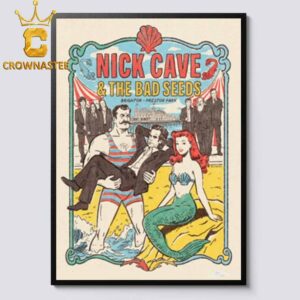 Nick Cave And The Bad Seeds Brighton Preston Park 2026 July 31st August 2nd Home Decor Poster Canvas