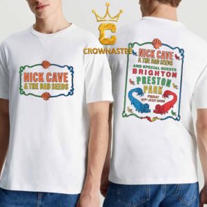 Nick Cave And The Bad Seeds Brighton Preston Park 2026 July 31st Two Sided T-Shirt