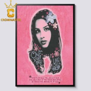 Olivia Rodrigo Brooklyn Warsaw 2026 Driggs Avenue August 6th Home Decor Poster Canvas