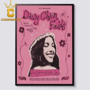 Olivia Rodrigo Daisy Chain Fields Music Festival 2026 Irvine CA August 29th Home Decor Poster Canvas