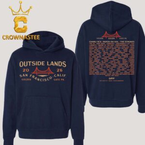 Outside Lands Golden Gate Park 2026 San Francisco CA Bridge Event Lineup Two Sided Hoodie