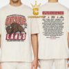 Rush Brooklyn Event Madison Square Garden New York 2026 Tour Two Sided T-Shirt