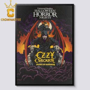 Ozzy Osbourne Halloween Horror Nights 2026 Prince Of Darkness Home Decor Poster Canvas