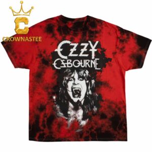 Ozzy Osbourne Halloween Horror Nights 2026 Red Tie Dye All Over Print T-Shirt