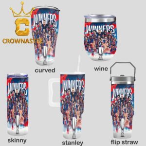 Paris Saint Germain 2026 UEFA Super Cup Champions Wine Stanley Flip Straw Cup Tumbler