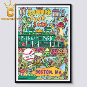 Phish Fenway Park 2026 Boston MA July 31st Home Decor Poster Canvas
