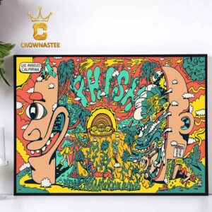 Phish Hollywood Bowl 2025 Los Angeles CA April 25 26 27 Home Decor Poster Canvas