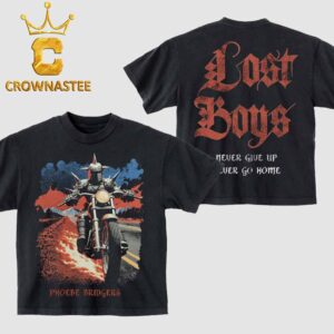 Phoebe Bridgers Lost Boys Knight Never Give Up Never Go Home Two Sided T-Shirt