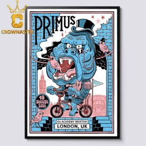Primus O2 Academy Brixton 2026 London UK August 19th Home Decor Poster Canvas
